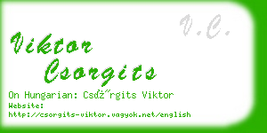 viktor csorgits business card